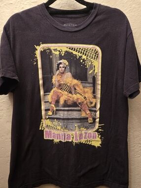Manila Luzon Drag Race Graphic Tee Black Unisex Medium Vintage Style LGBTQ Shirt